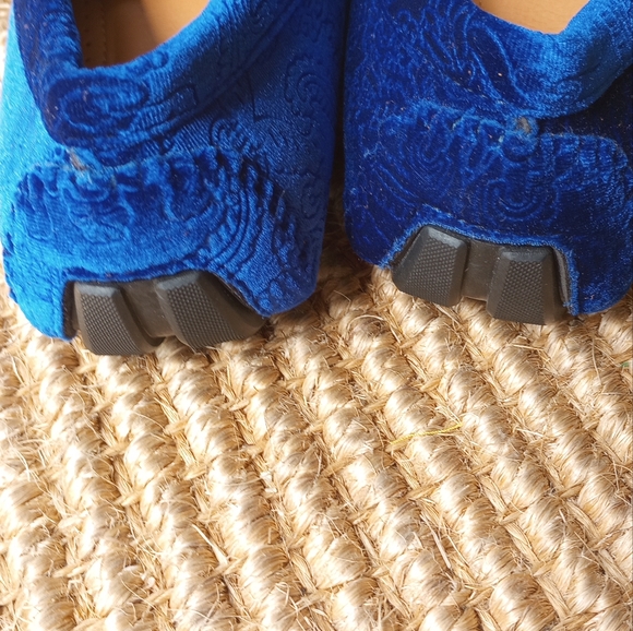 ROYAL SHOES Men's Blue Suede Loafers - Picture 7 of 14